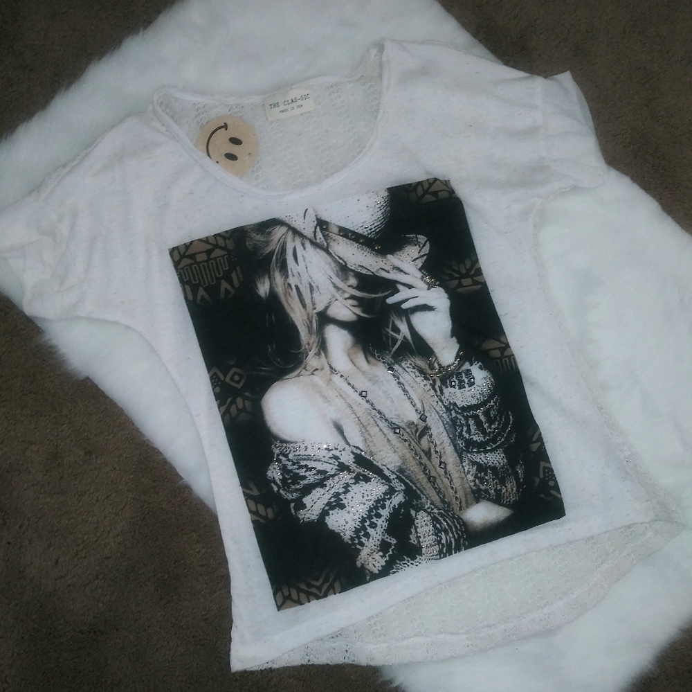 The Clas-sic short sleeve women's blouse.